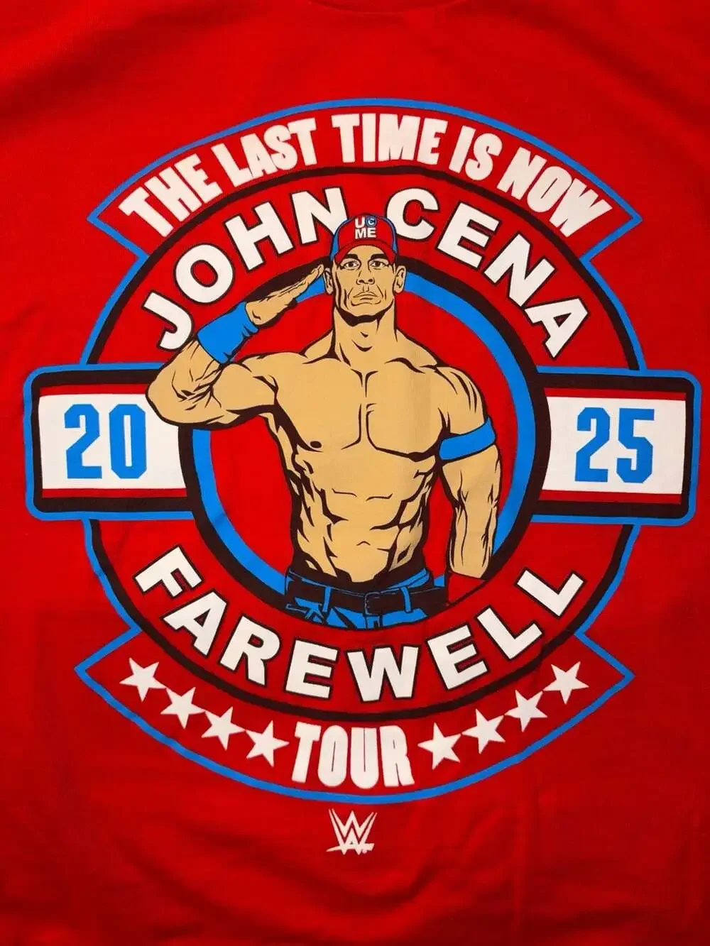 WWE John Cena Last Time Is Now Farewell Tour 2025 Red T-Shirt
